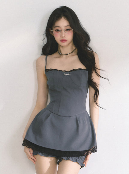 Slate Darling Dress With Short