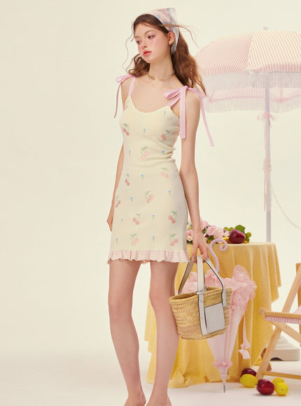 Berry Sweet Ribbon Dress