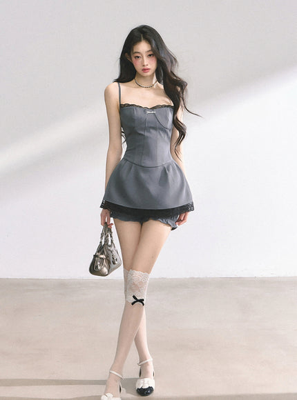 Slate Darling Dress With Short