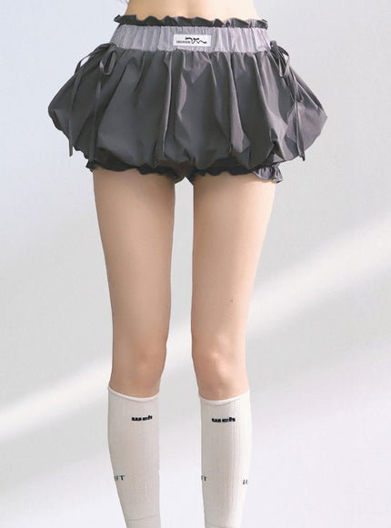 Bubble Pop Pants Skirt - Dark Gray