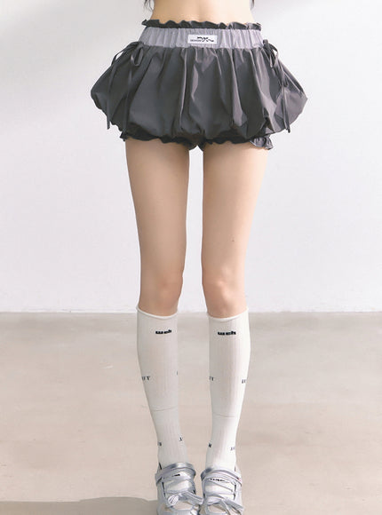 Bubble Pop Pants Skirt - Dark Gray