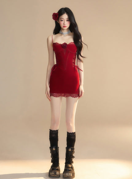 Nocturne Kiss Dress - Red