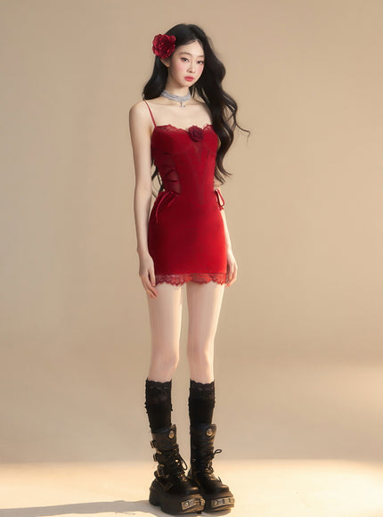 Nocturne Kiss Dress - Red