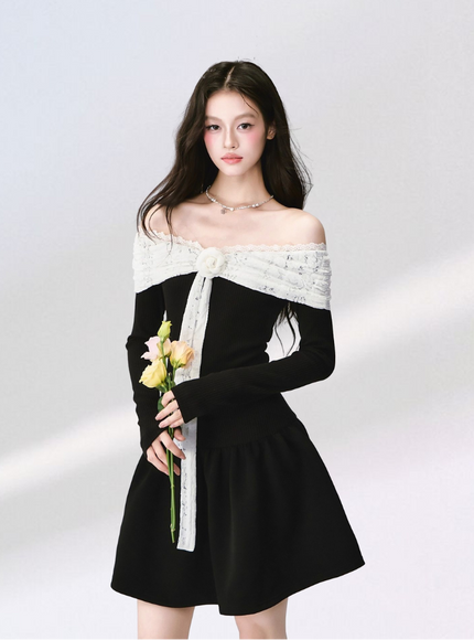 Noir Rose Black Dress