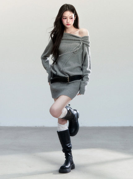 Frost Veil Knit Dress
