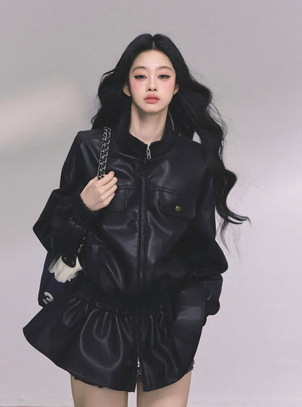 Midnight Edge Leather Jacket