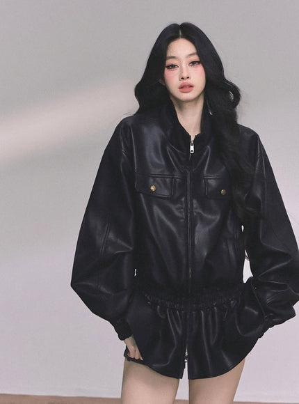 Midnight Edge Leather Jacket