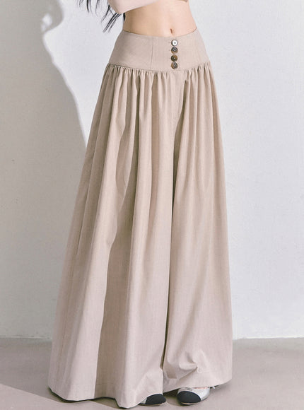 Muse Flow Wide Pants - Beige