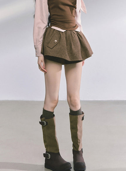 Vintage Cookie Skirt - Brown