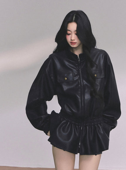 Midnight Edge Leather Jacket