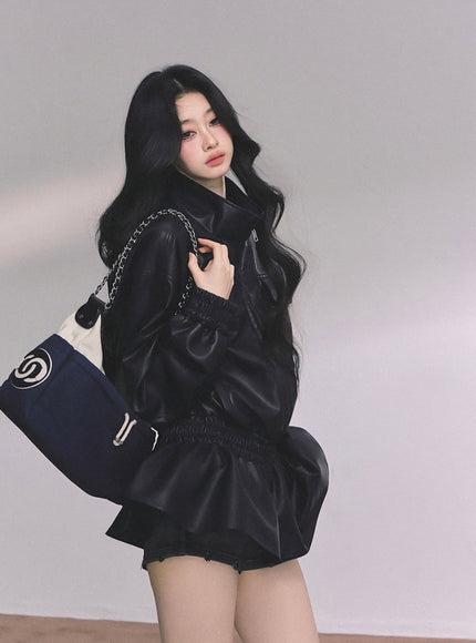 Midnight Edge Leather Jacket