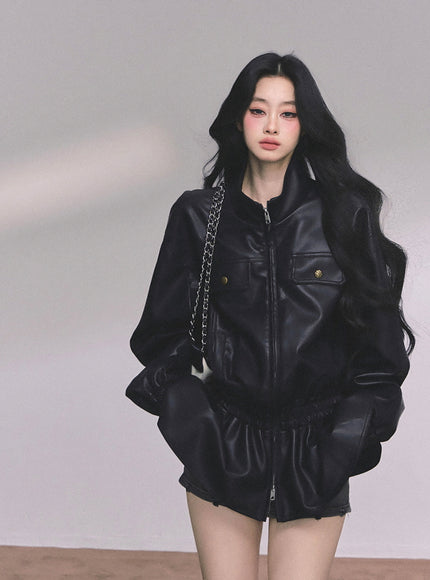 Midnight Edge Leather Jacket