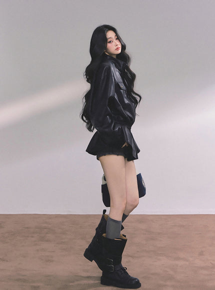 Midnight Edge Leather Jacket