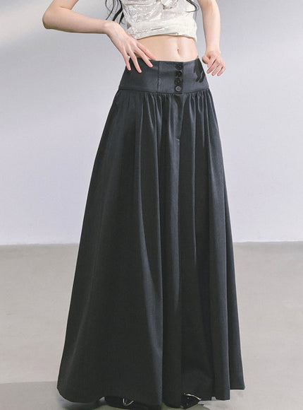 Muse Flow Wide Pants - Dark Gray