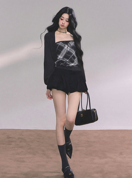 Argyle Tube & Bolero Set