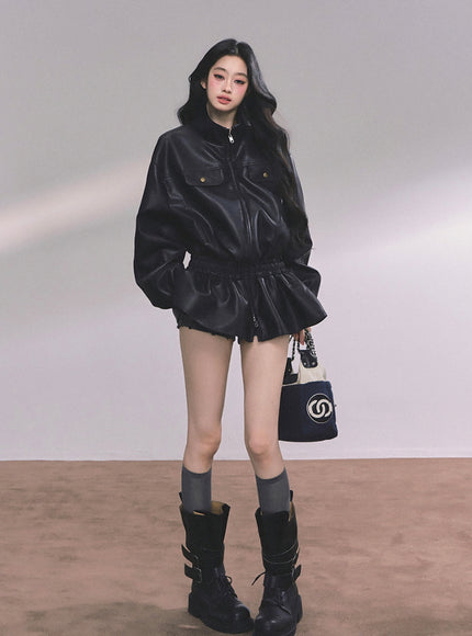 Midnight Edge Leather Jacket
