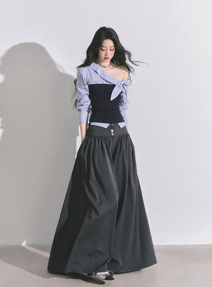 Muse Flow Wide Pants - Dark Gray