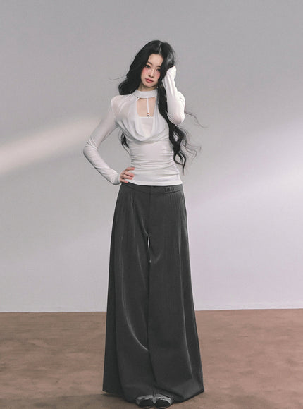 Whisper Drape Top - White