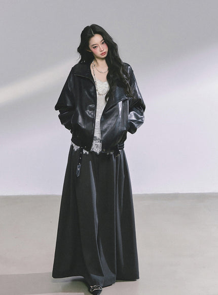 Muse Flow Wide Pants - Dark Gray