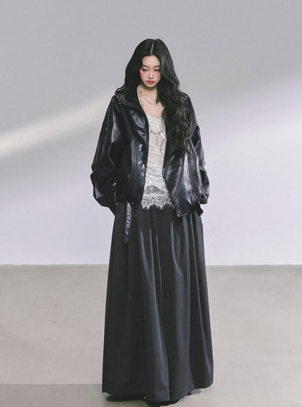 Muse Flow Wide Pants - Dark Gray