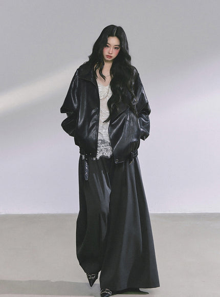 Muse Flow Wide Pants - Dark Gray