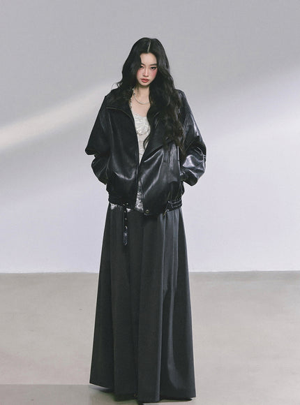 Muse Flow Wide Pants - Dark Gray