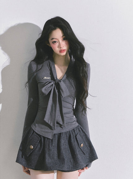 Vintage Cookie Skirt - Gray