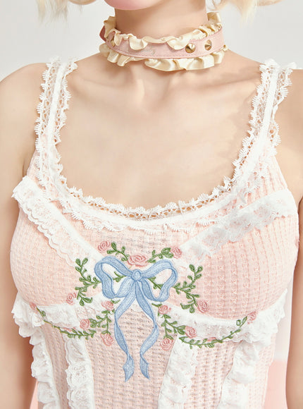 Vintage Bloom Ribbon Set - Pink