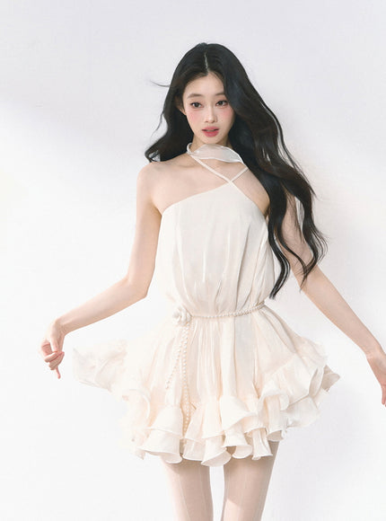 Pearl Rosett Ruffle Dress