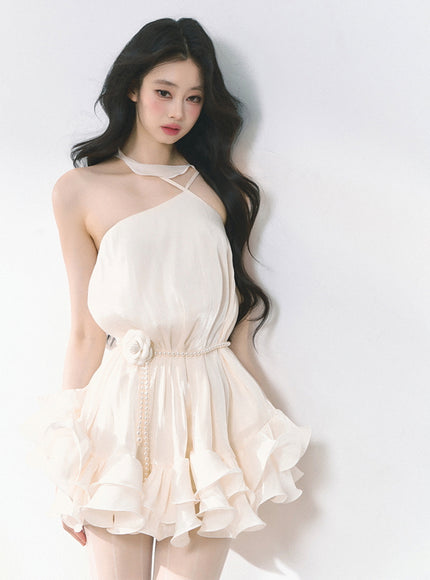 Pearl Rosett Ruffle Dress