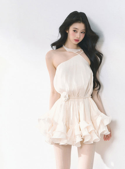 Pearl Rosett Ruffle Dress