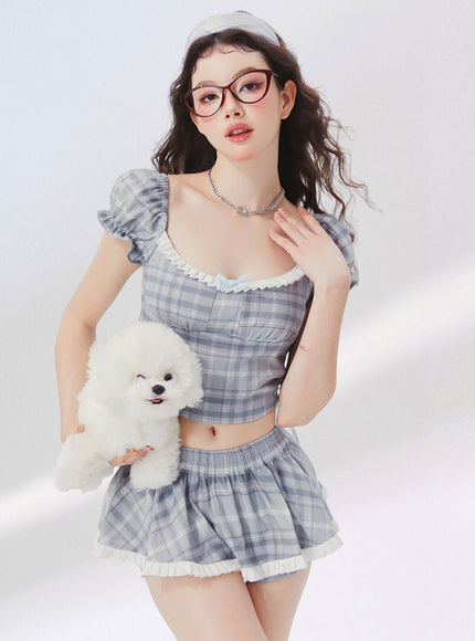 Plaid Crush Babydoll Set