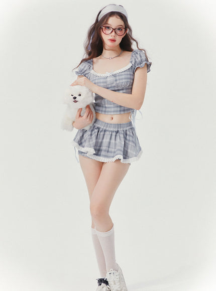 Plaid Crush Babydoll Set