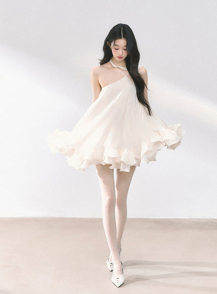 Pearl Rosett Ruffle Dress