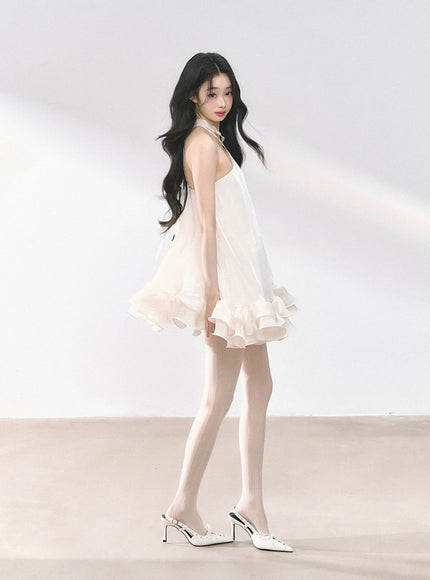 Pearl Rosett Ruffle Dress