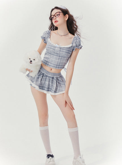 Plaid Crush Babydoll Set