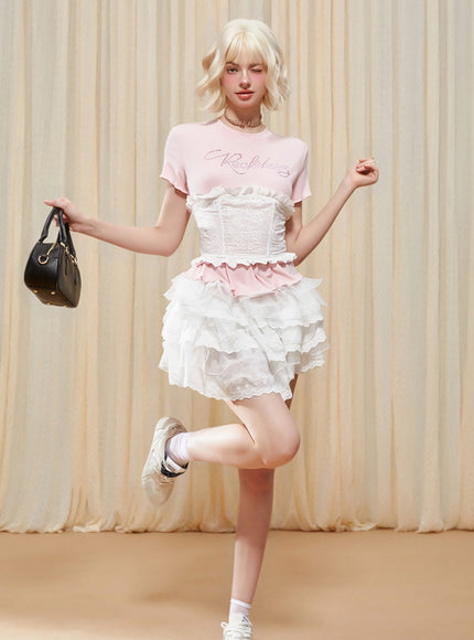 Frosted Ruffle Skirt