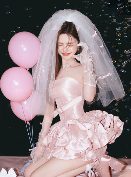 Blush Ruffle Pumpkin Dress