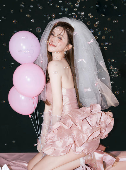 Blush Ruffle Pumpkin Dress