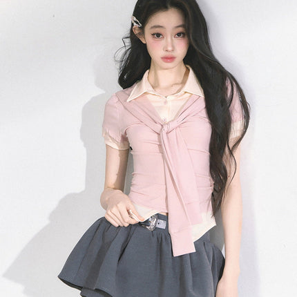 K Poupée Tops collection of spotlight-ready K-fashion tops. Sleek cuts and stylish details add versatile charm, perfect for layered outfits, evening meetups, and daily looks where confidence and originality shine naturally.
