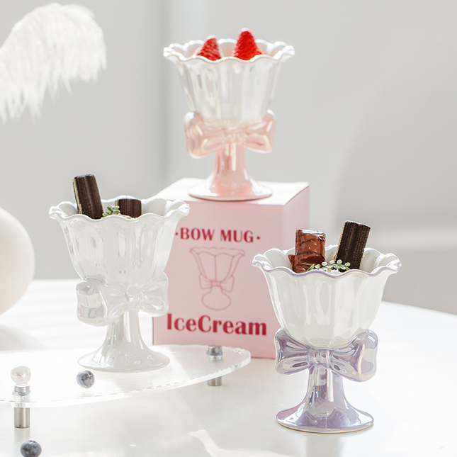 Blush Bow Dessert Cup