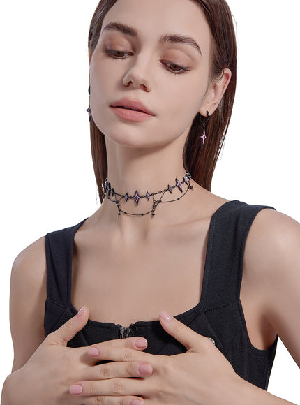 Nocturne Starfall Layered Choker