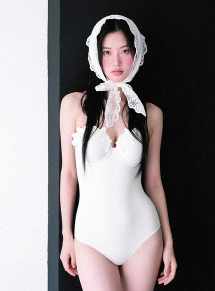 White Swan Bellet Monokini