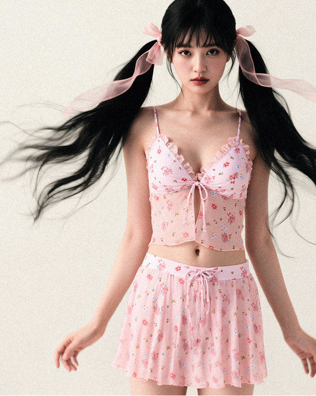 Ballet Strawberry Bikini Set