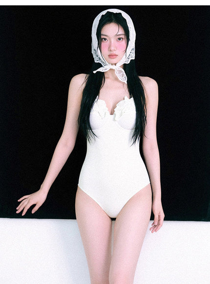 White Swan Bellet Monokini