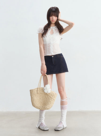 Classic Denim Mini Skirt