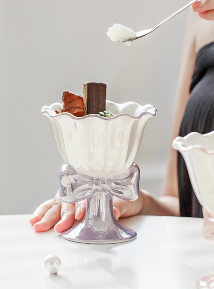 Blush Bow Dessert Cup