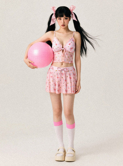 Ballet Strawberry Bikini Set