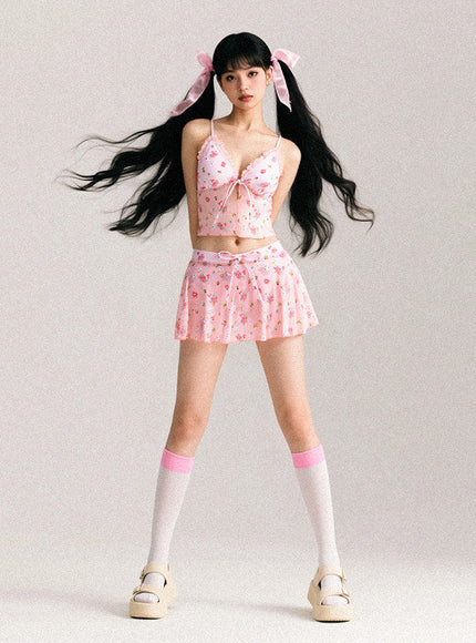 Ballet Strawberry Bikini Set