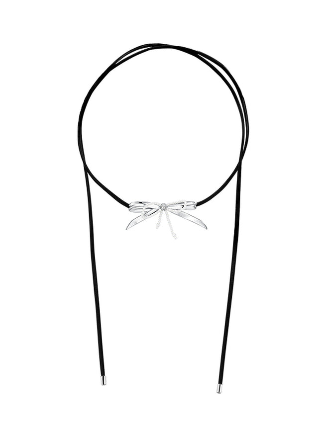 Pearl Loop Ribbon Choker